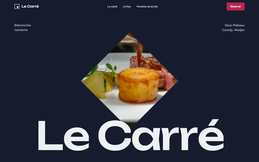 Capture d'écran du site Le Carré